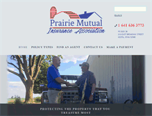 Tablet Screenshot of prairiemutualins.com
